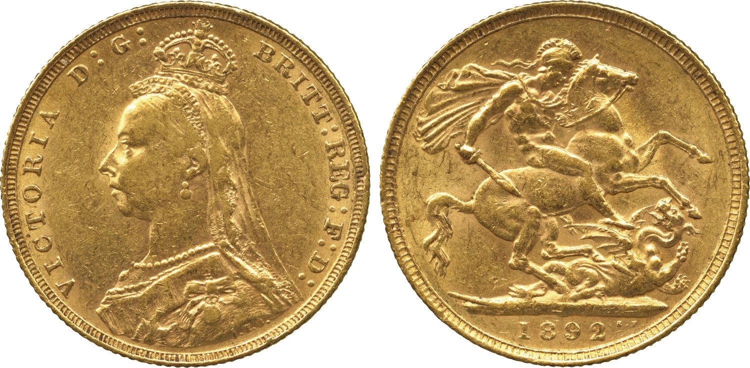 1 Gold Sovereing Victoria 2rd Portait