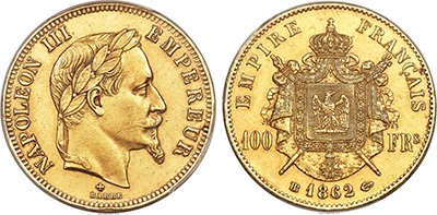 100 Χρυσά Φράγκα Ναπολέων ΙΙΙ