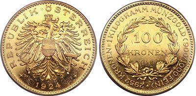100 Gold Kronen