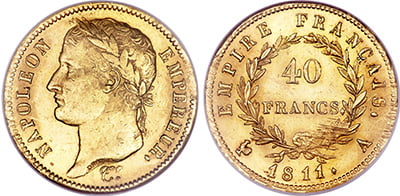 40 Χρυσά Φράγκα Ναπολέων Ι