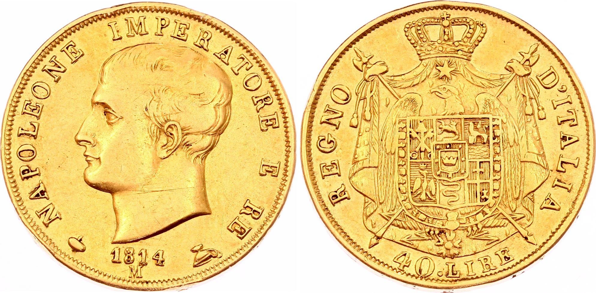 40 Gold Lire Napoleon I