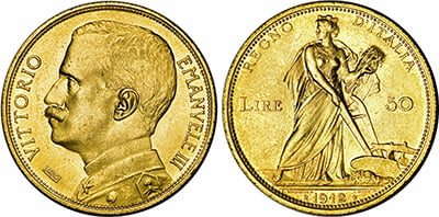 50 Χρυσές Λιρέτες Vittorio Emanuele III