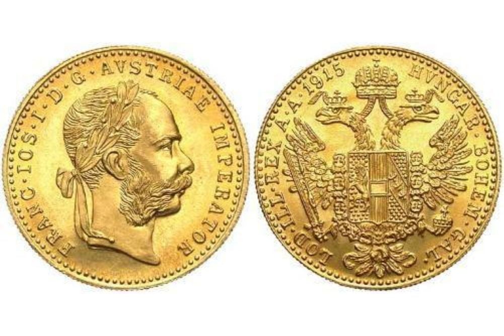 ένα χρυσό δκουκάτο Αυστρίας Franz Joseph
