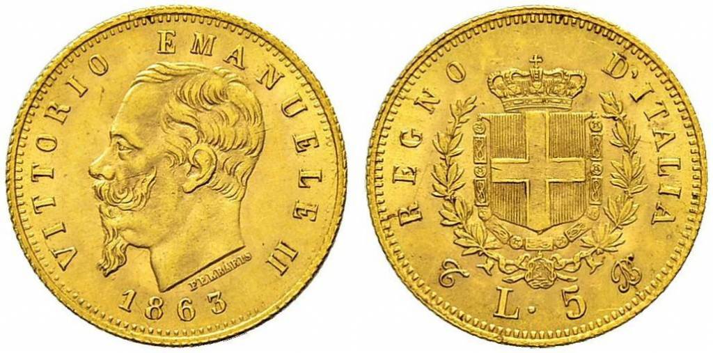 5 Χρυσές Λιρέτες Vittorio Emanuele II blog
