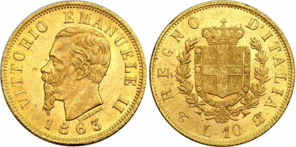 10 Χρυσές Λιρέτες Vittorio Emanuele II blog