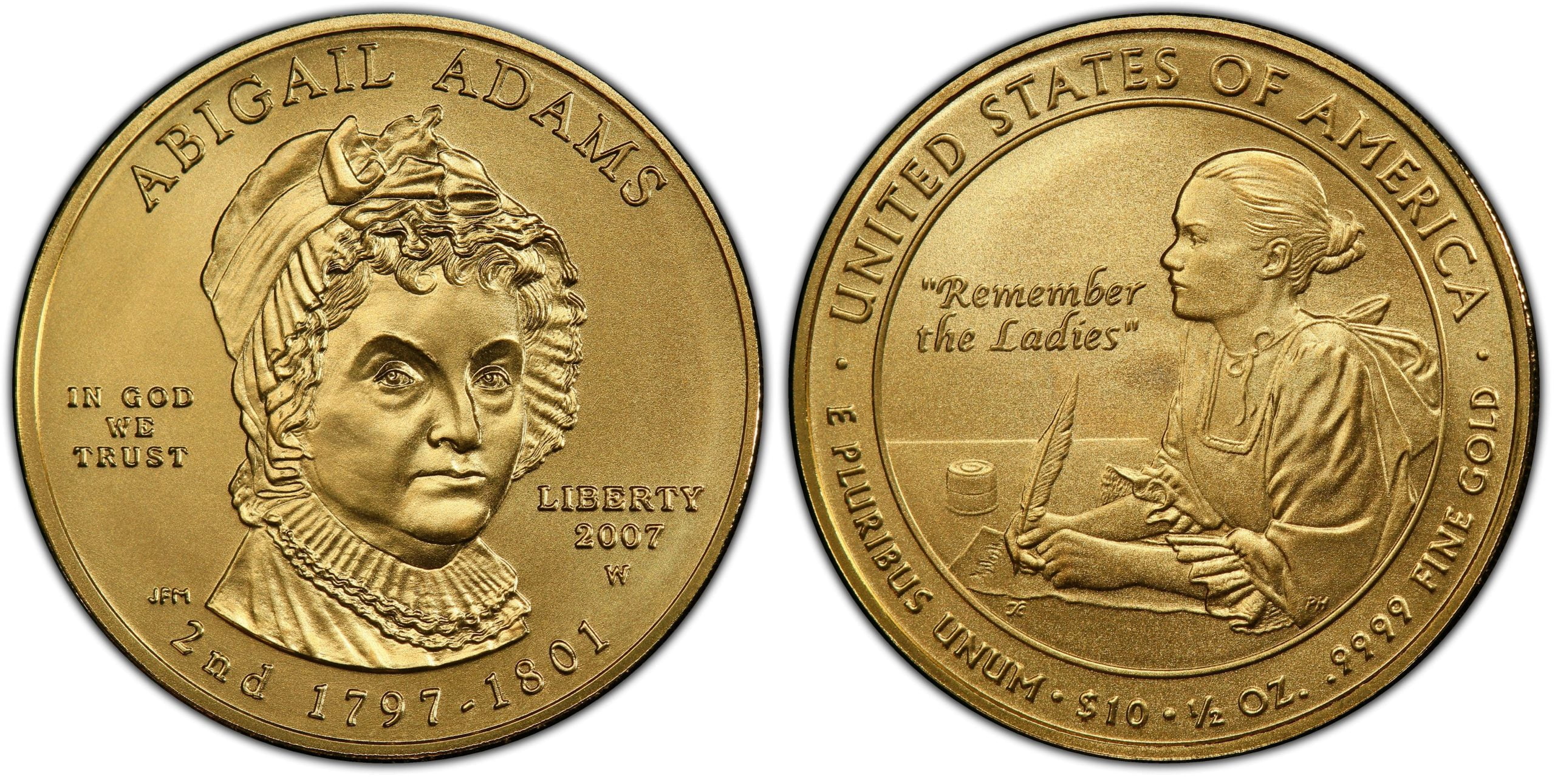 10 Χρυσά Δολάρια (Abigail Adams)