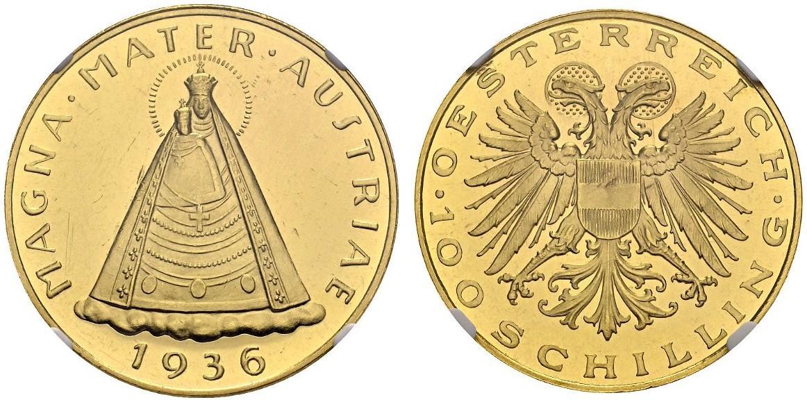 100 Χρυσά Σελίνια 1935-1938