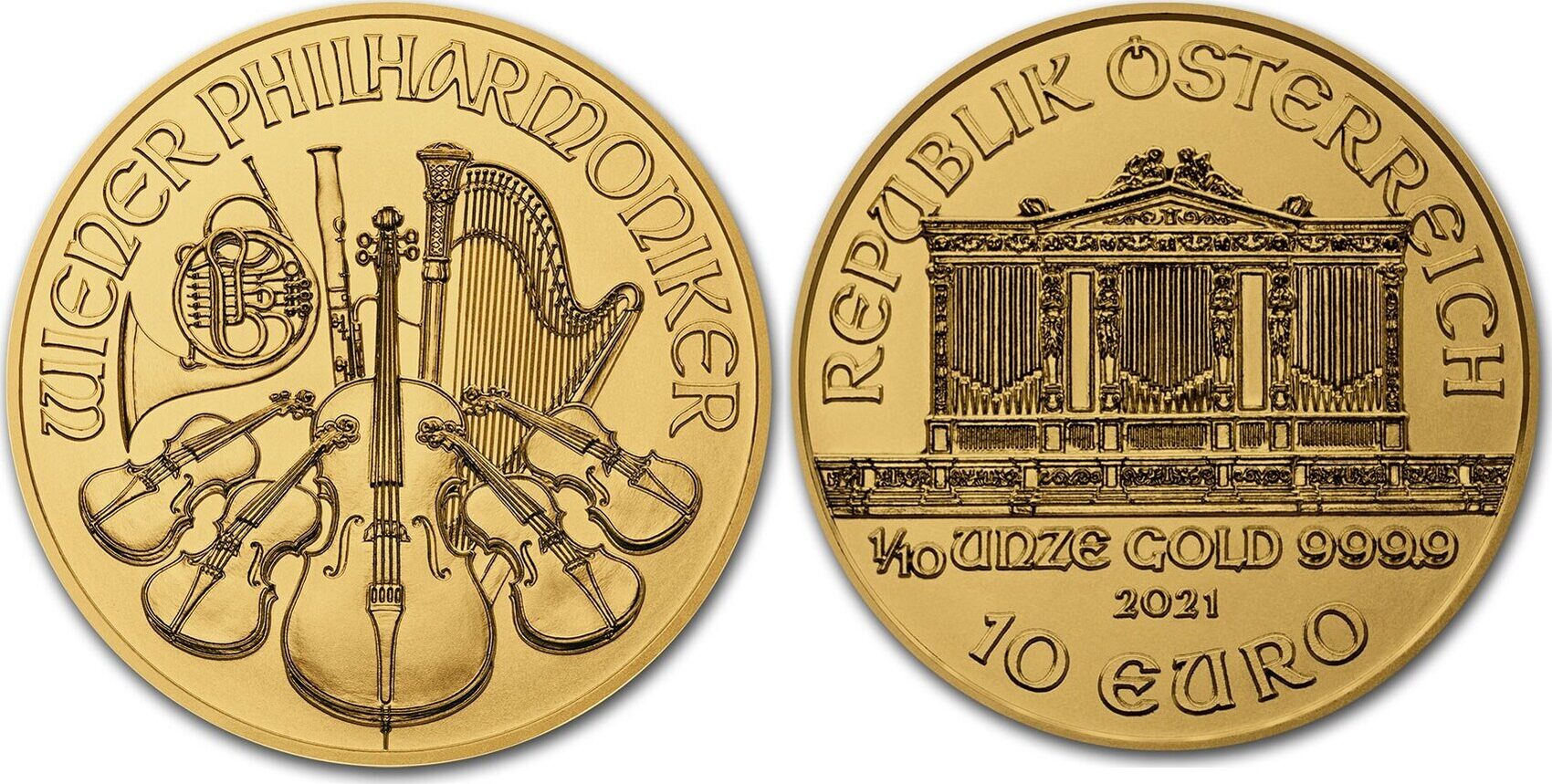 10 Gold Euro Vienna Philharmonic