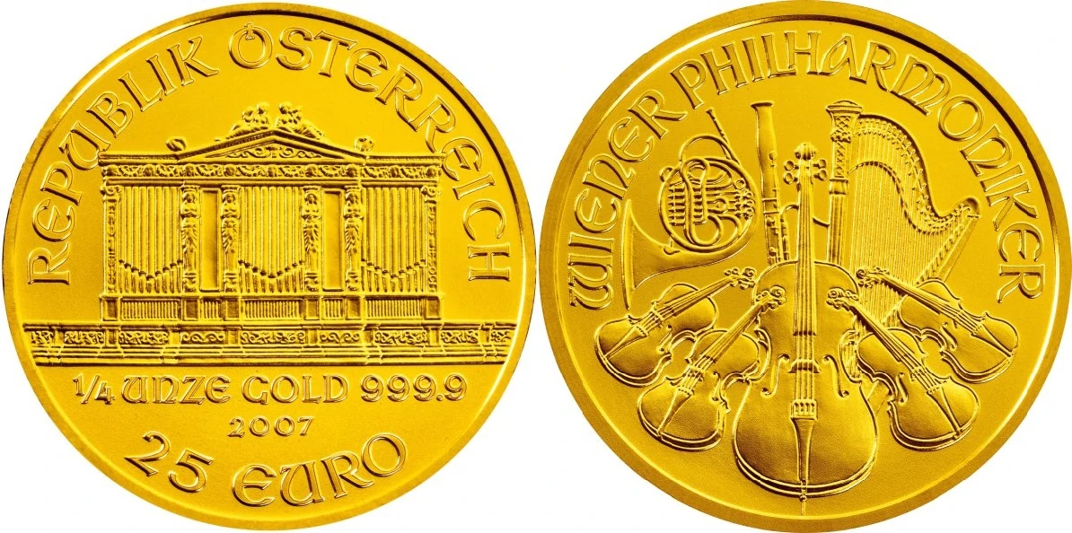 25 Χρυσά Ευρώ Φιλαρμoνικής Βιέννης