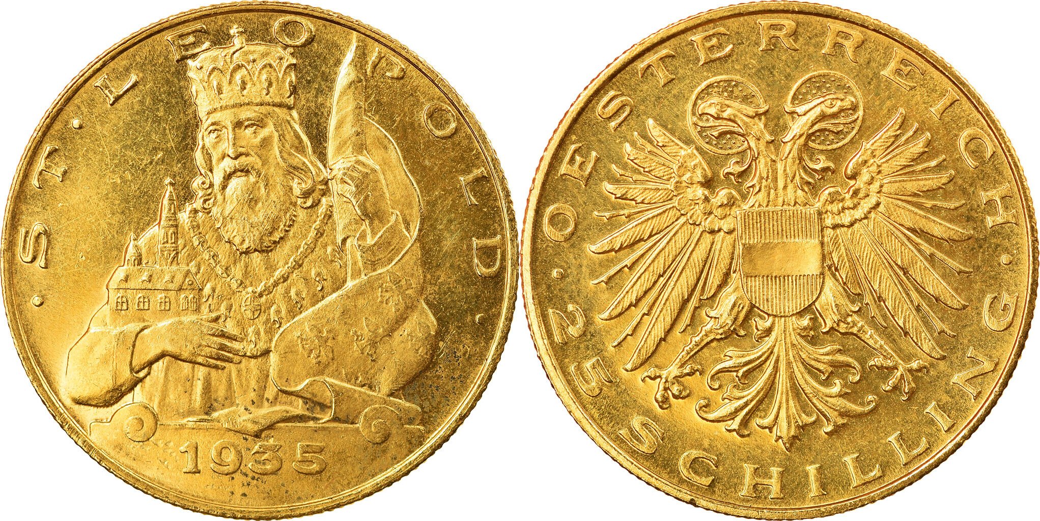 25 Χρυσά Σελίνια 1935-1938