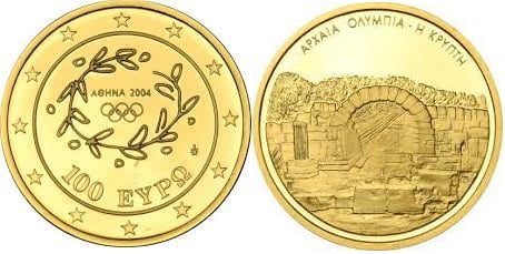100 Gold Euro Olympia
