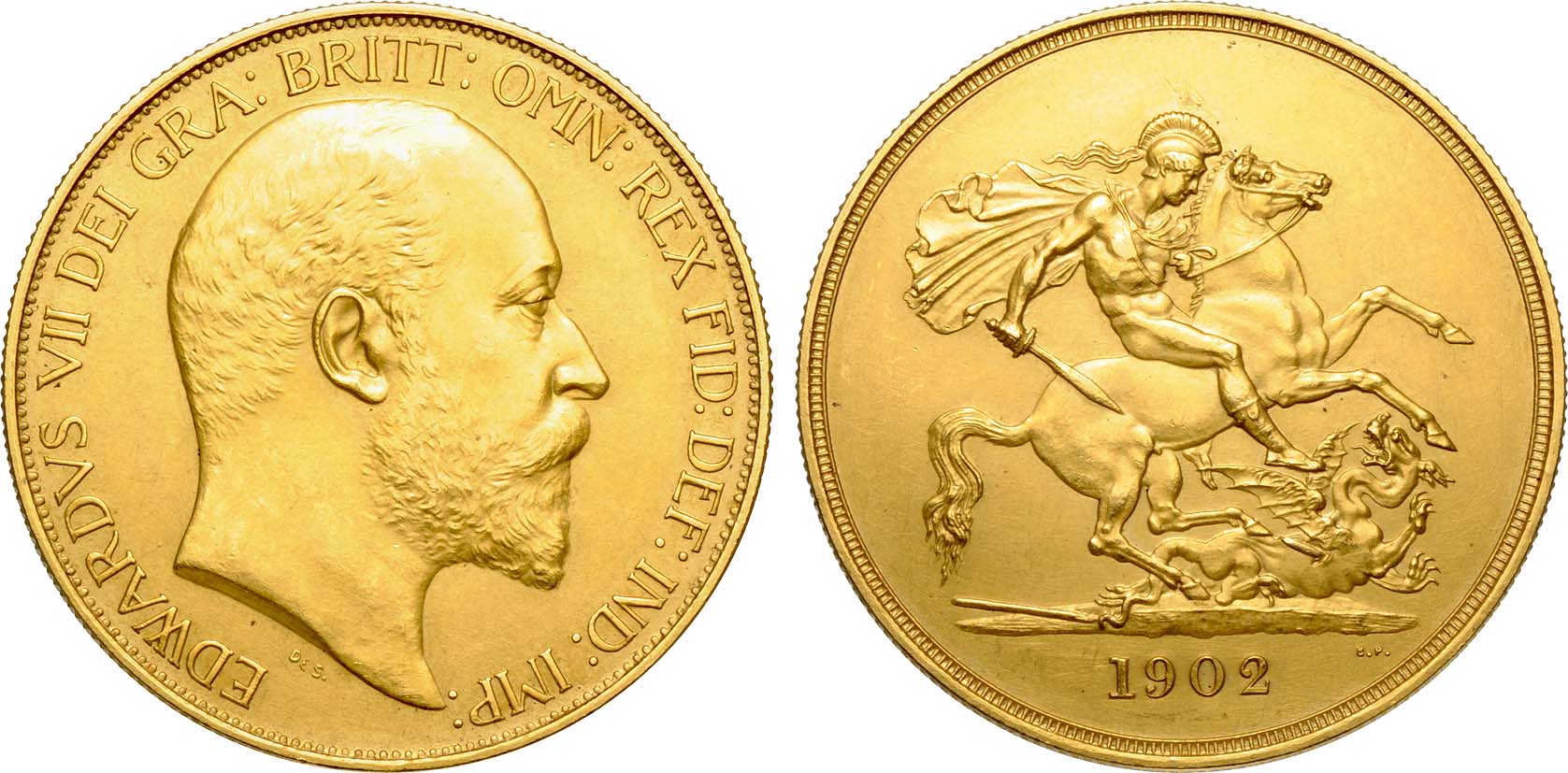 5 Pound Gold Sovereing Edward VII