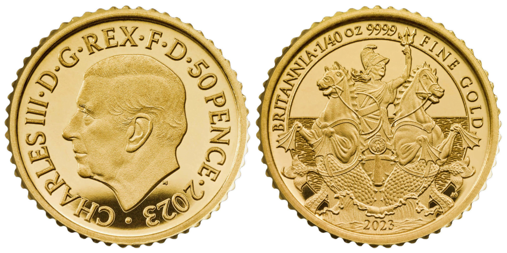 50 Χρυσά Pence Αγγλίας Κάρολος ΙΙΙ 1/40 oz Fine Gold