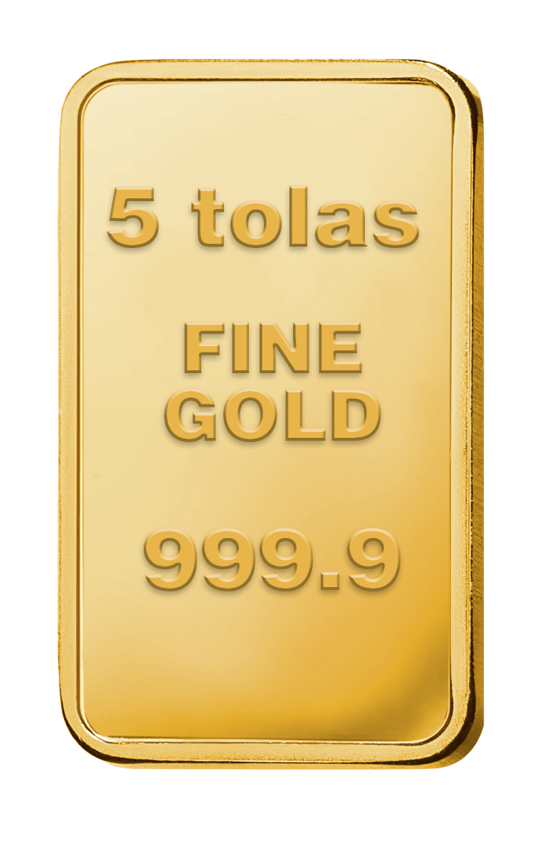 Gold bar 5 tolas