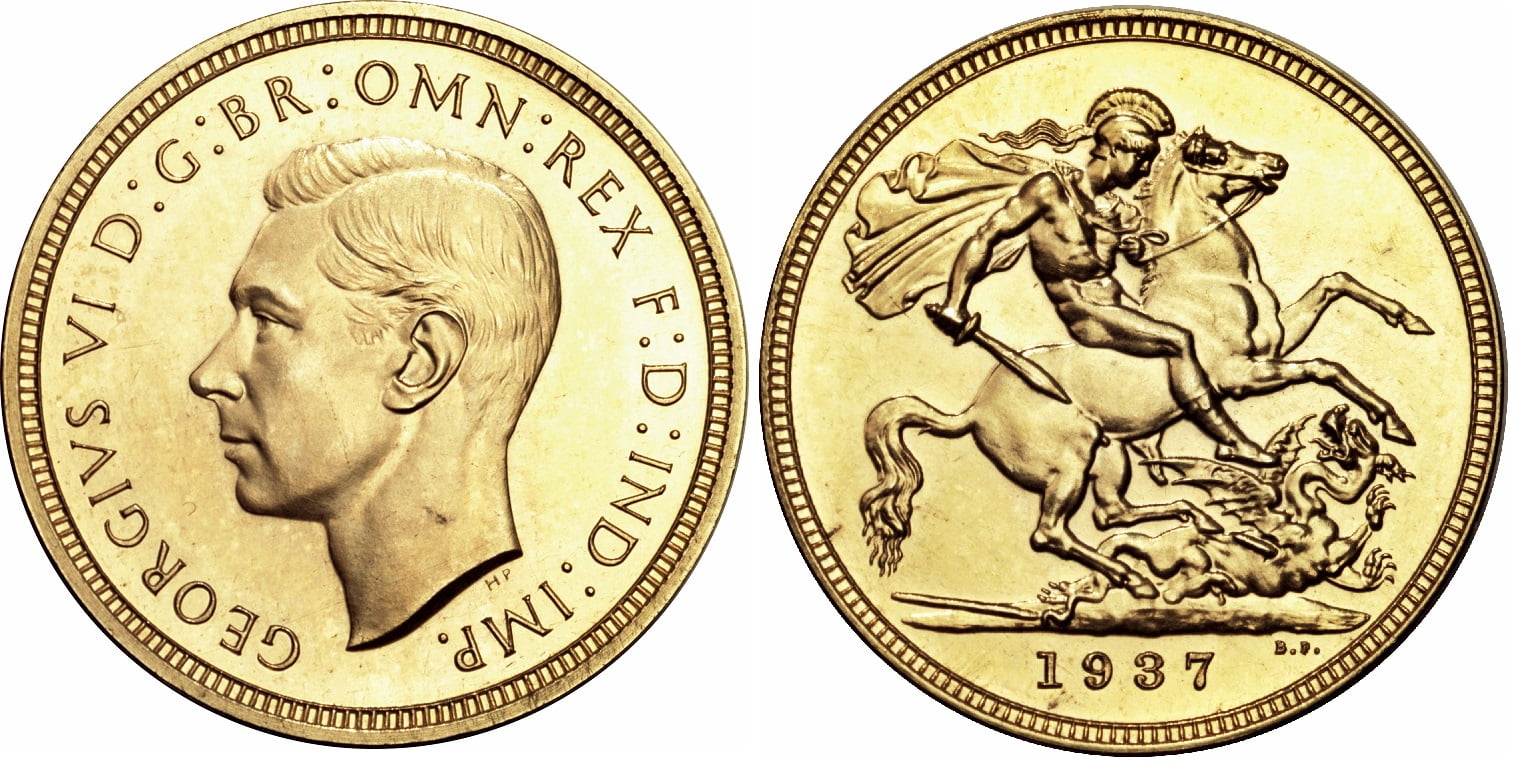 Χρυσή Λίρα Αγγλίας Γεώργιος VI