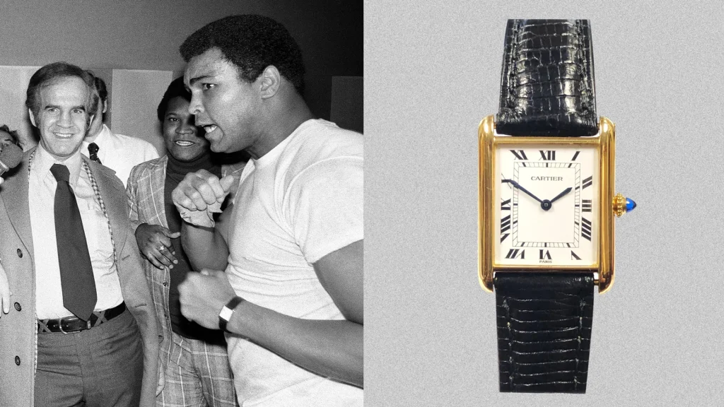 Mohamed Ali, ρολόγια Cartier